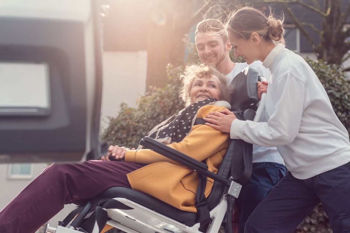 Long Distance Medical Transport, Transportation for Woman in Wheelchair